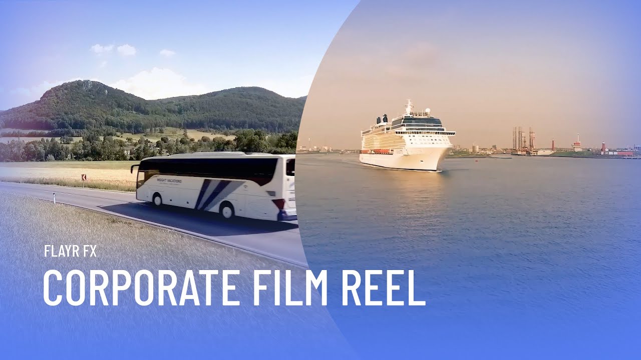 Opening frame of the 2025 corporate film showreel