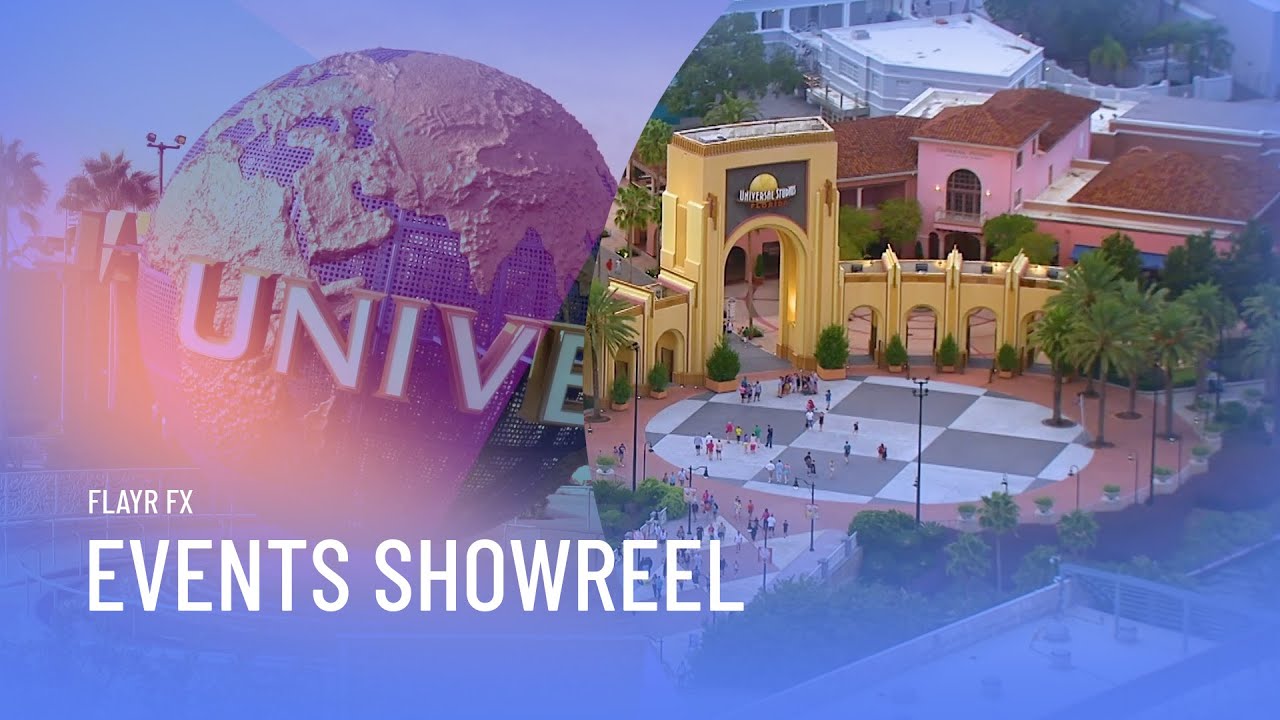 Opening frame of the events showreel