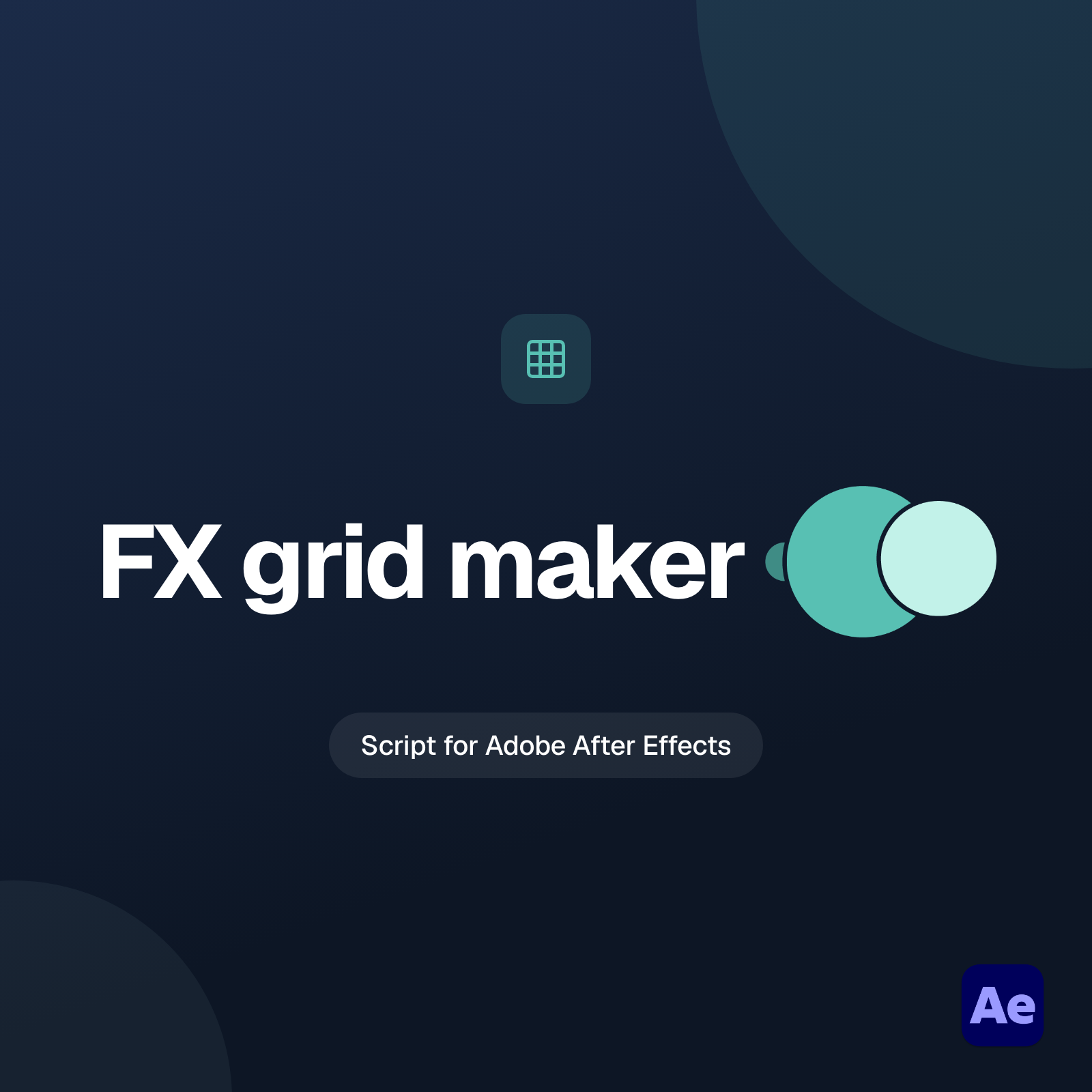Flayr FX Grid Maker logo for the After Effects grid of solids tool