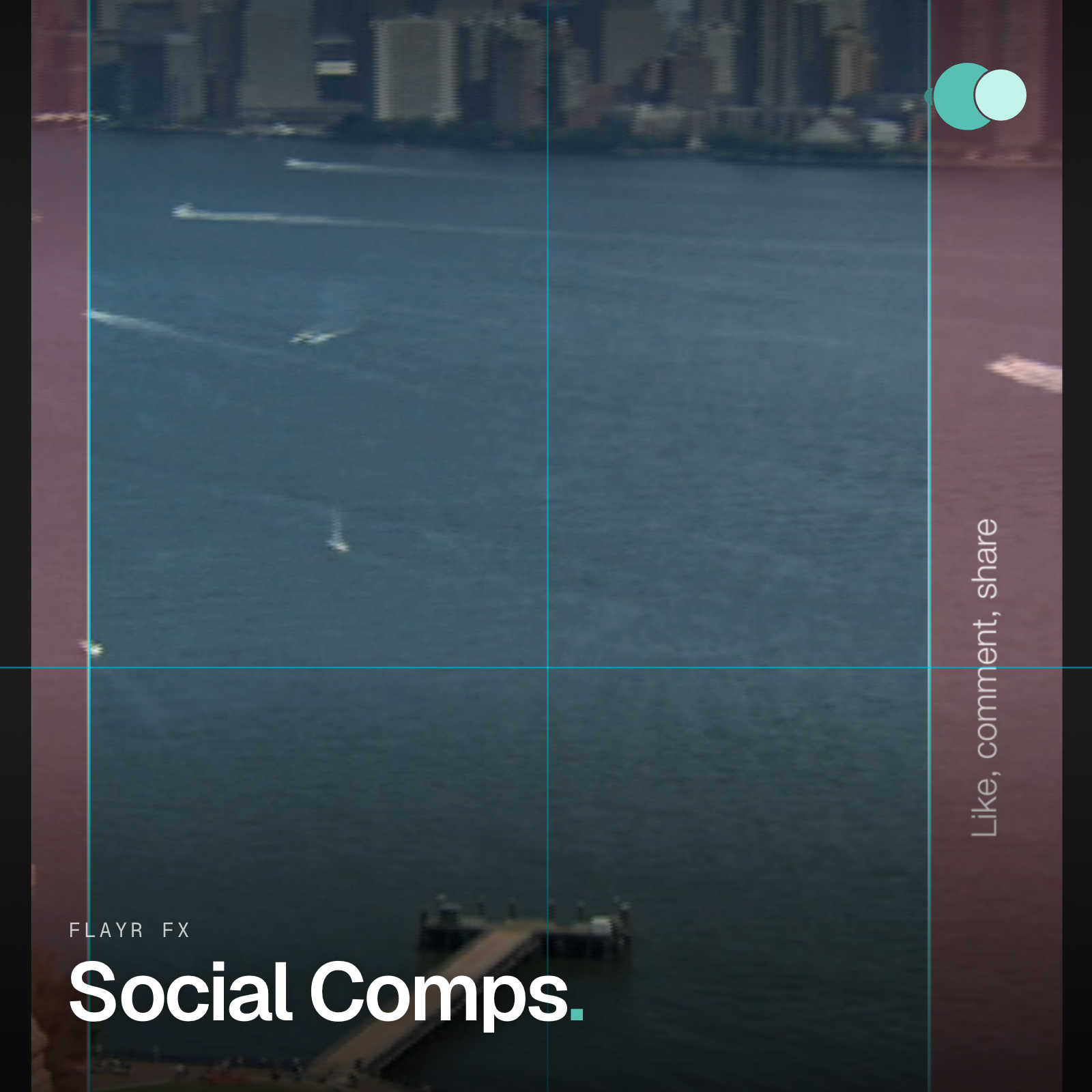 Flayr FX Social Comps logo for the After Effects social media comp maker